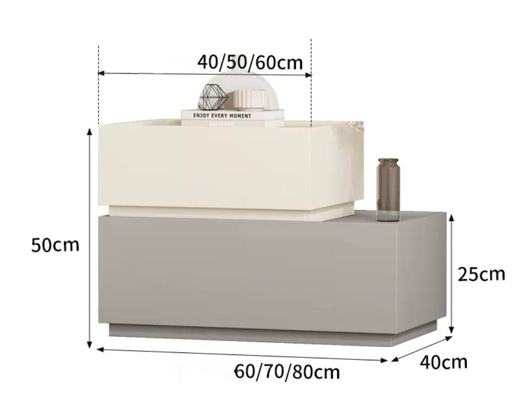 MontvieQ ベッドサイドテーブル