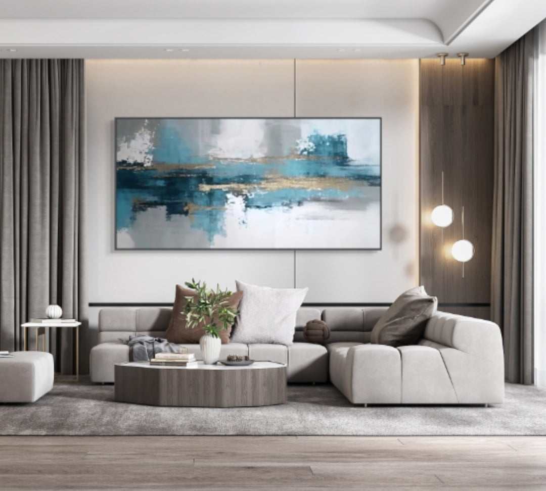 Onlookers Art | Oil Painting | Starlit Abstract Oil Painting