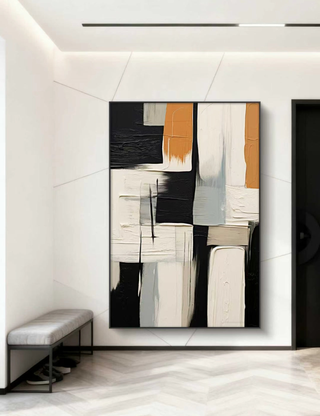 Modular Harmony Abstract Oil Painting