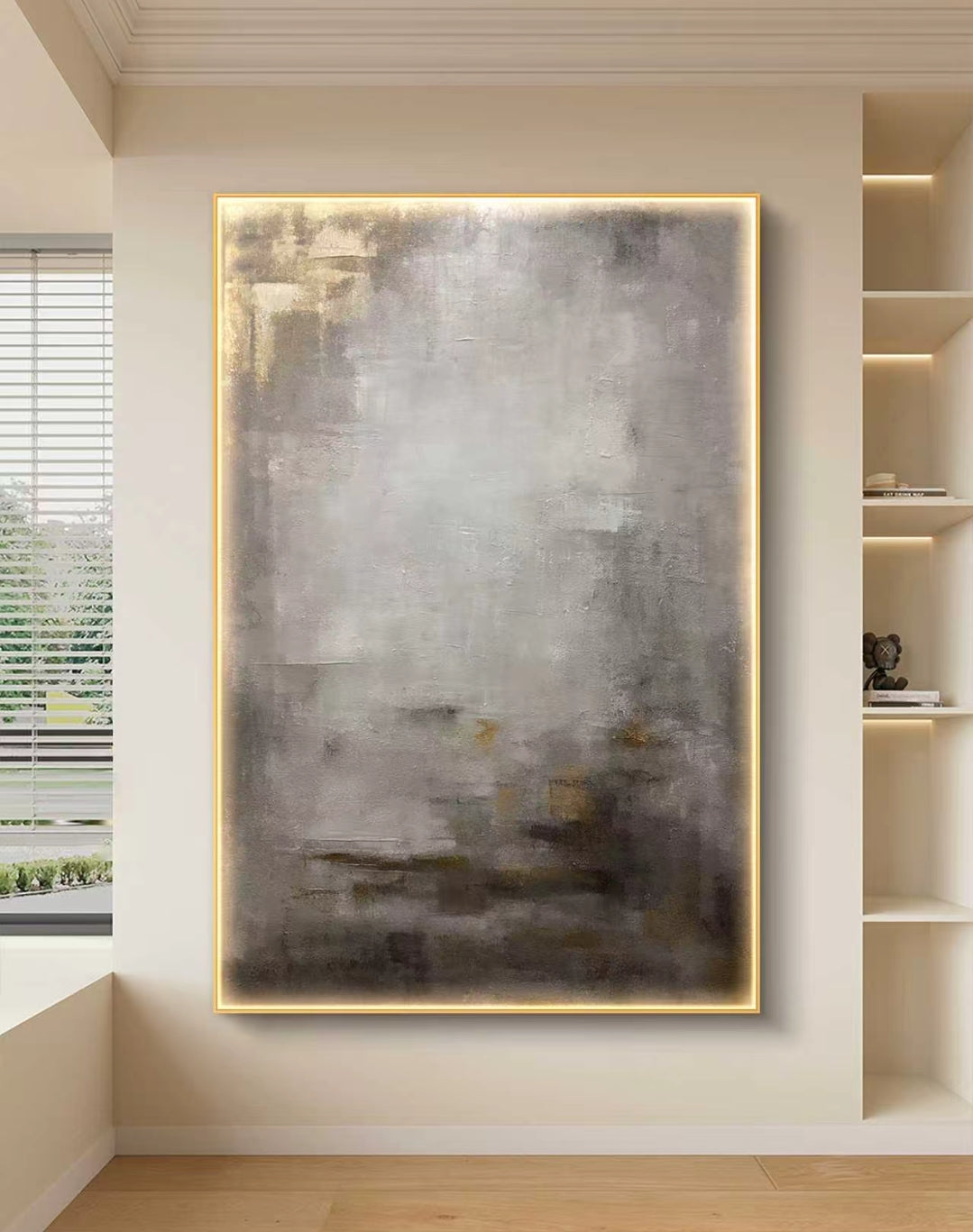 Grey Reverie Abstract Oil Painting