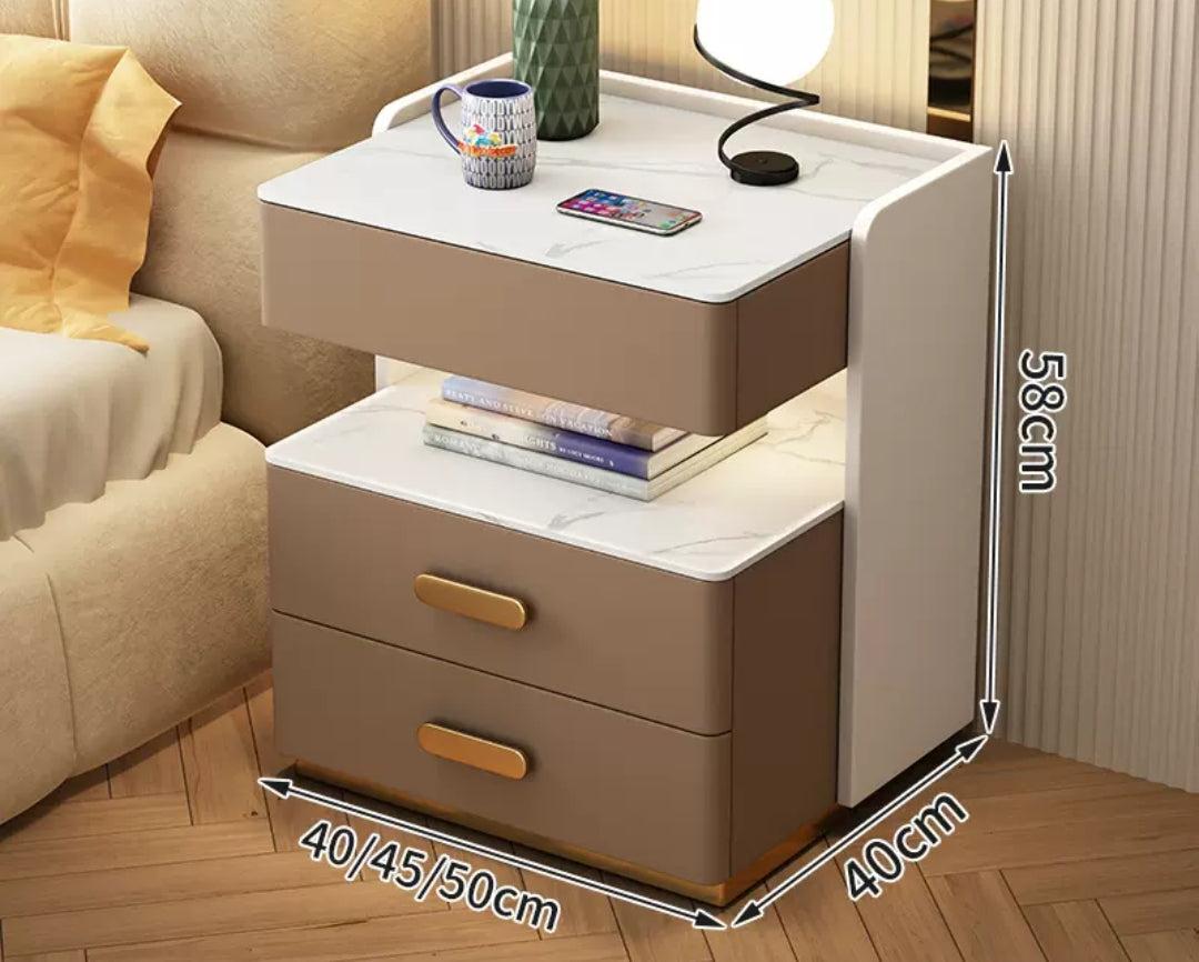 LeOza ベッドサイドテーブル