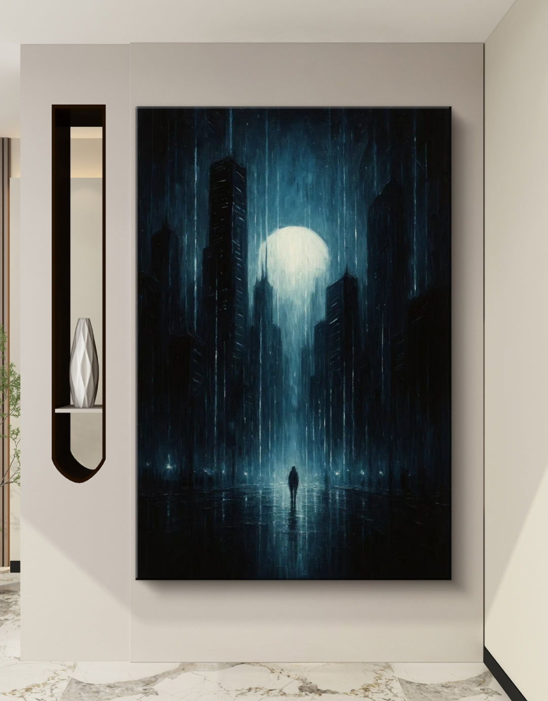 Onlookers Art | Oil Painting | MoonShine Contemporary Art Oil Painting