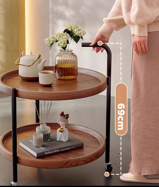 Double wheels Side Table