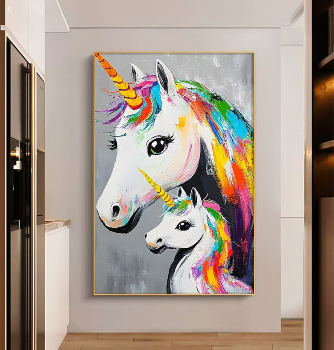 Onlookers Art | Oil Painting | Unicorn Pride Oil Painting