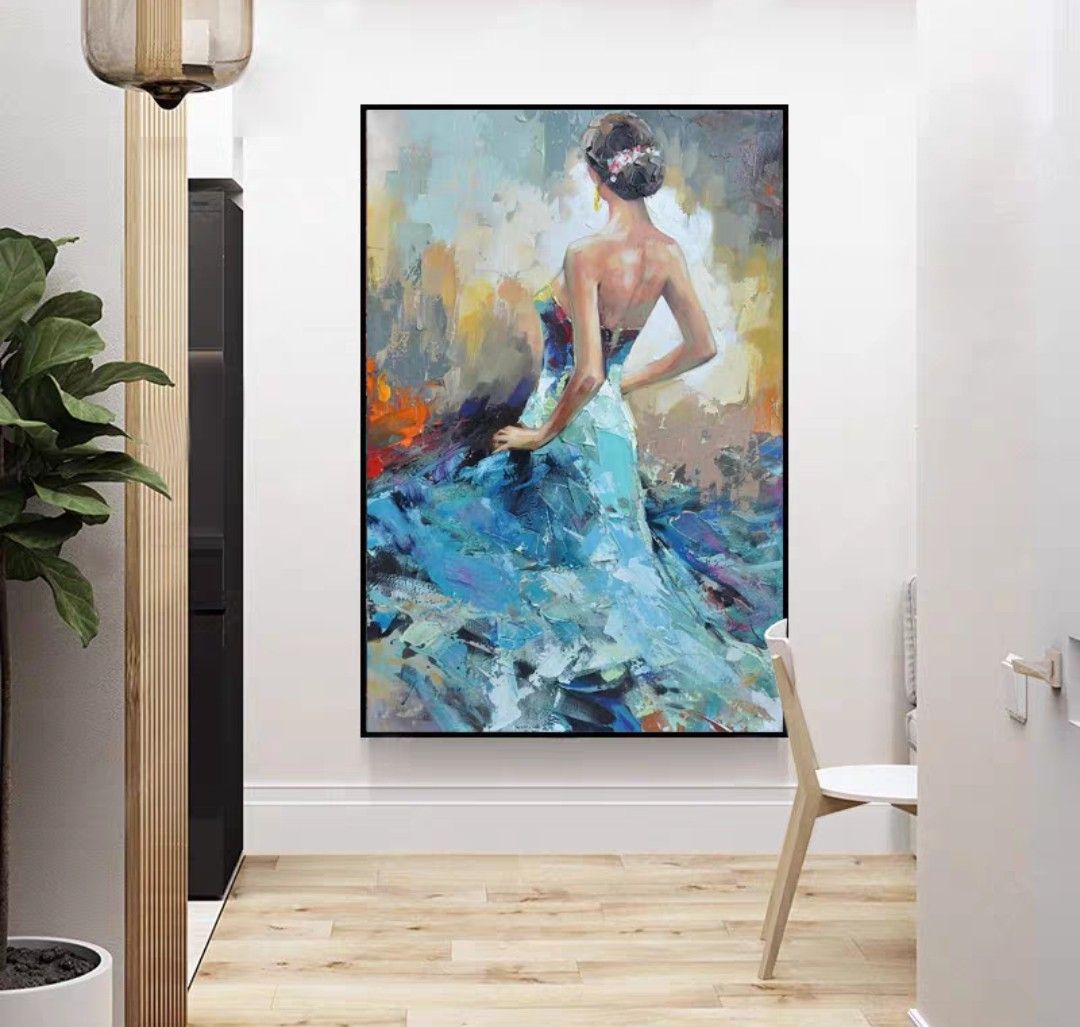 Onlookers Art | Oil Painting | SanDraZ Lady Oil Painting