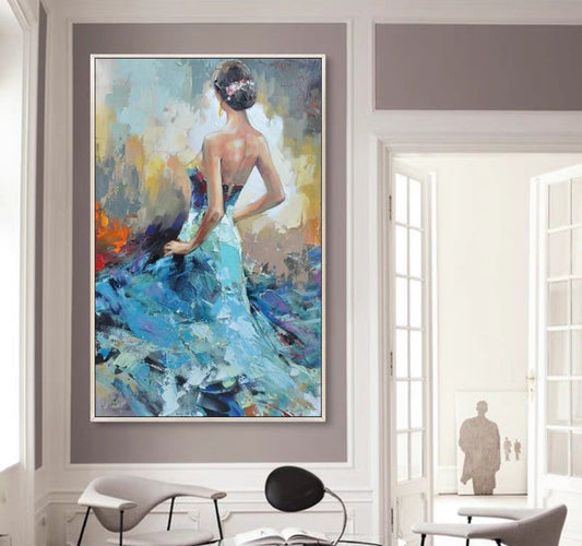 Onlookers Art | Oil Painting | SanDraZ Lady Oil Painting