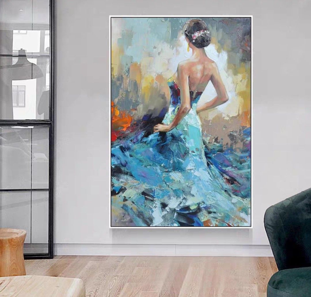 Onlookers Art | Oil Painting | SanDraZ Lady Oil Painting