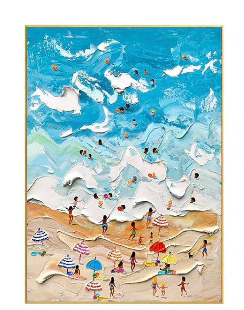 Onlookers Art | Oil Painting | SeA parAdisEb Oil painting