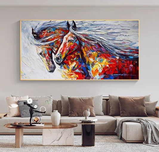 Onlookers Art | Oil Painting | SenSaZ Horse Oil Painting