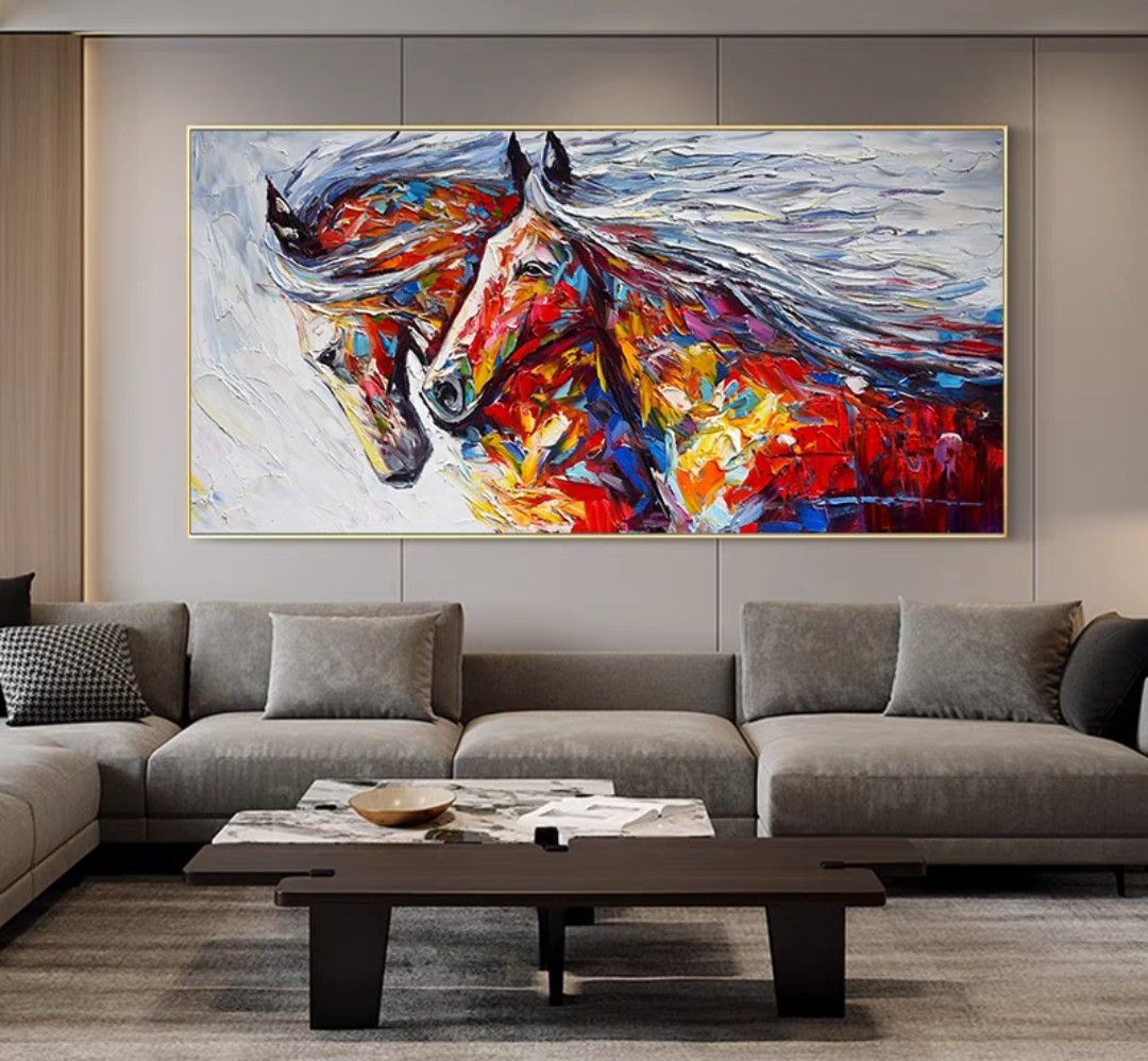 Onlookers Art | Oil Painting | SenSaZ Horse Oil Painting