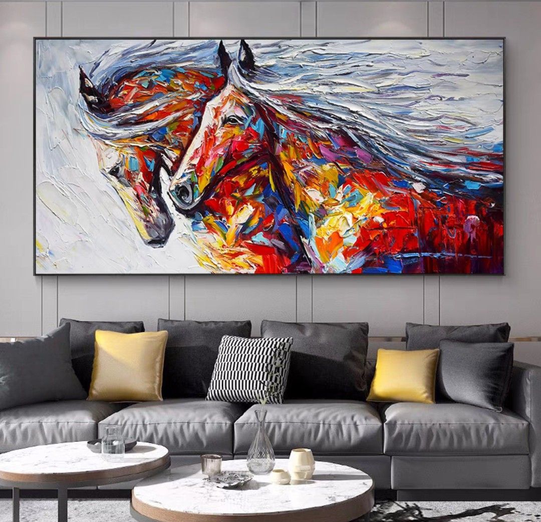 Onlookers Art | Oil Painting | SenSaZ Horse Oil Painting