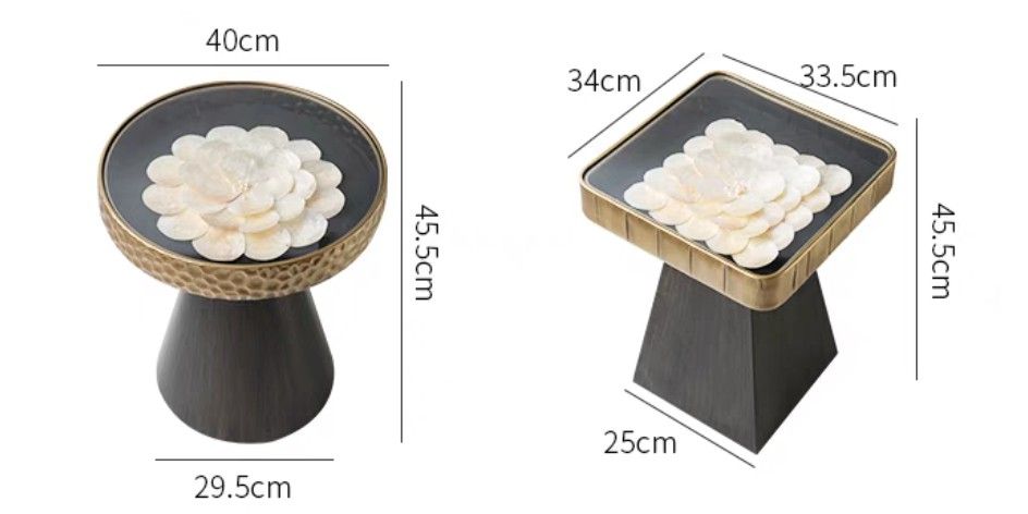 シェルラインサイドテーブル