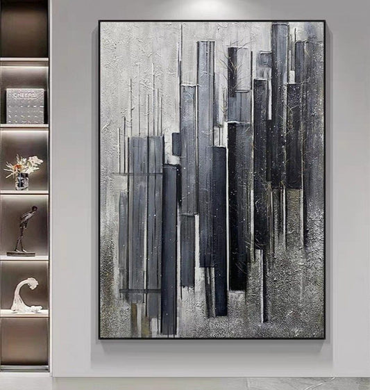 Onlookers Art | Oil Painting | SimS Abstract Oil Painting