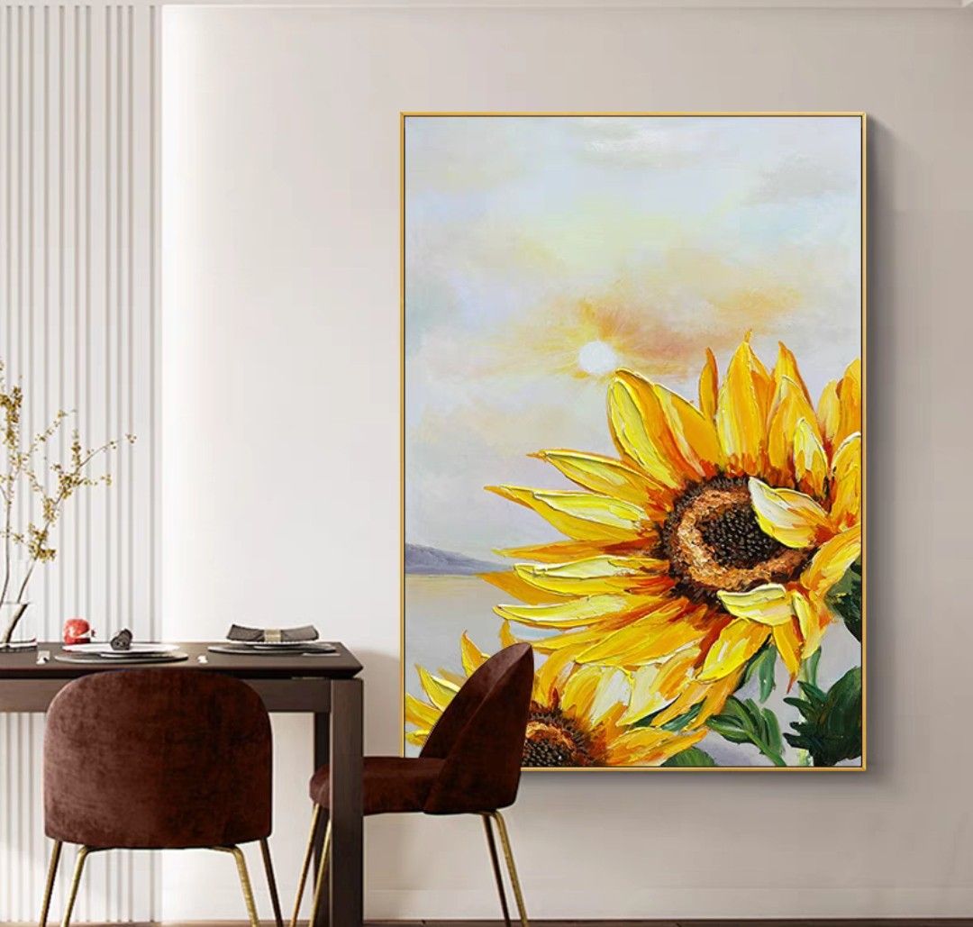 Onlookers Art | Oil Painting | SuNflOweR Oil Painting