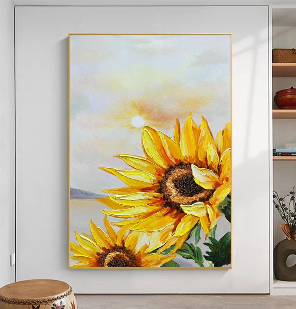 Onlookers Art | Oil Painting | SuNflOweR Oil Painting