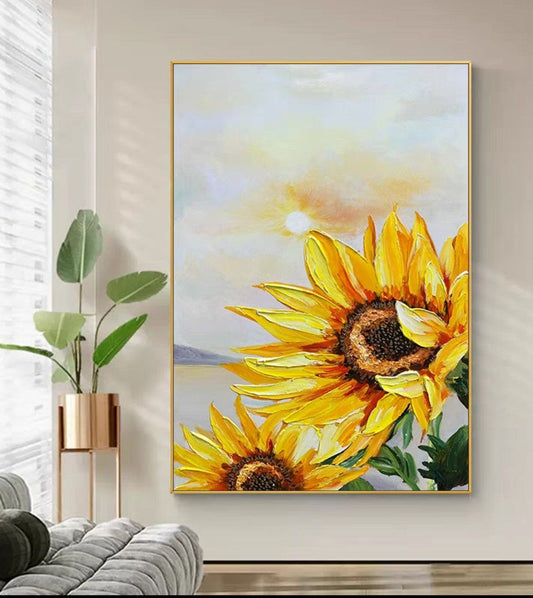 Onlookers Art | Oil Painting | SuNflOweR Oil Painting