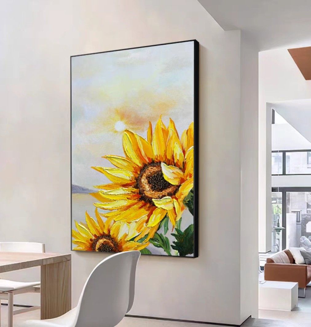 Onlookers Art | Oil Painting | SuNflOweR Oil Painting