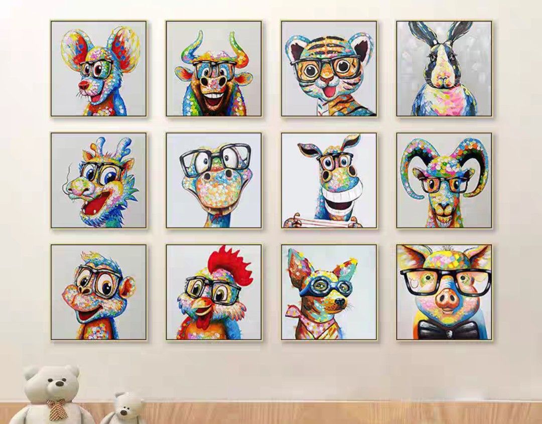 Onlookers Art | Oil Painting | Twelve Zodiac Oil Painting
