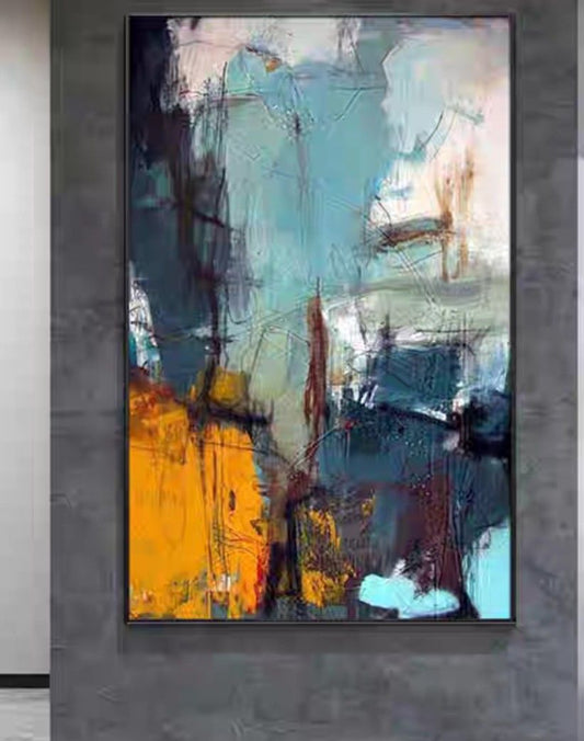 Onlookers Art | Oil Painting | WalDe Abstract Oil Painting