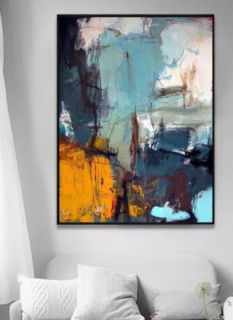 Onlookers Art | Oil Painting | WalDe Abstract Oil Painting