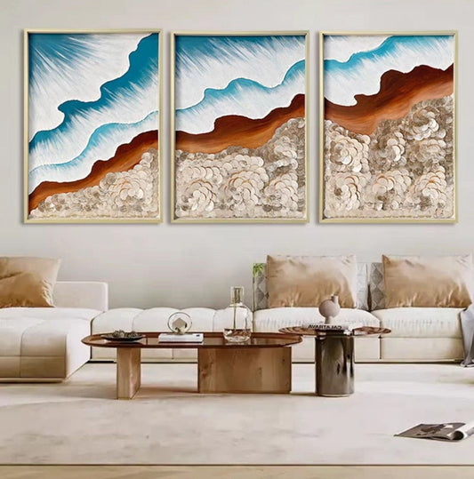 Onlookers Art | Oil Painting | WavA Seashell Oil Painting