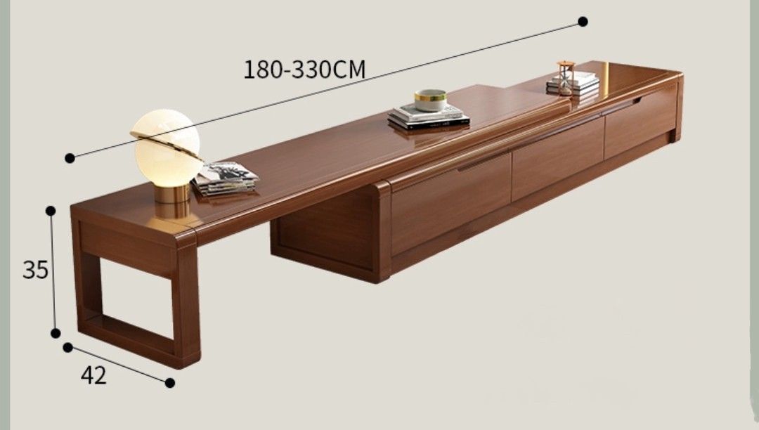 WooDaL Extendable TV Console