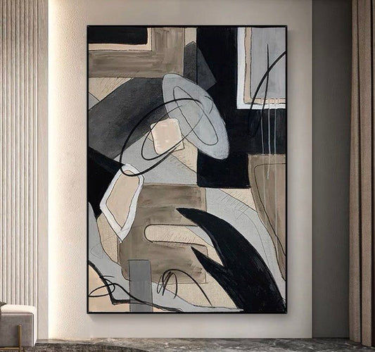 Onlookers Art | Oil Painting | XaV Abstract Oil Painting