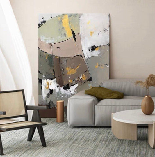 Onlookers Art | Oil Painting | yAeToS Abstract Oil painting