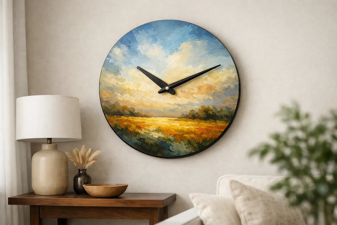 Oil Painting Wall Clock Decor That Works