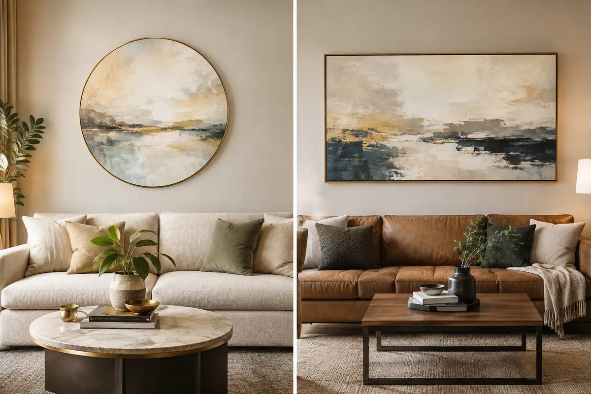 Round Art vs Rectangular Art for Your Home