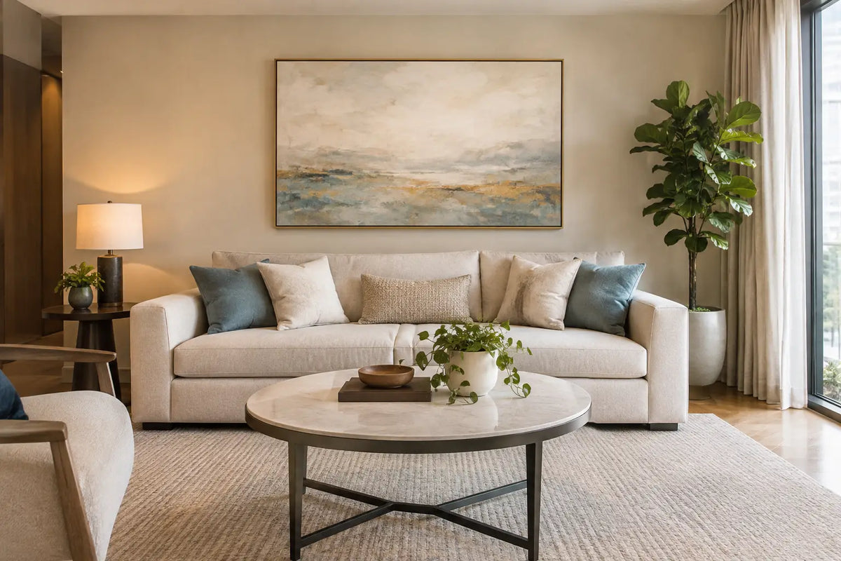 Art Above Sofa Placement for a Balanced Room
