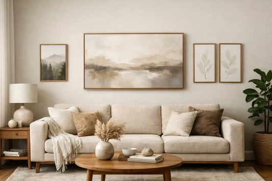 What Size Wall Art Above Couch Looks Right?