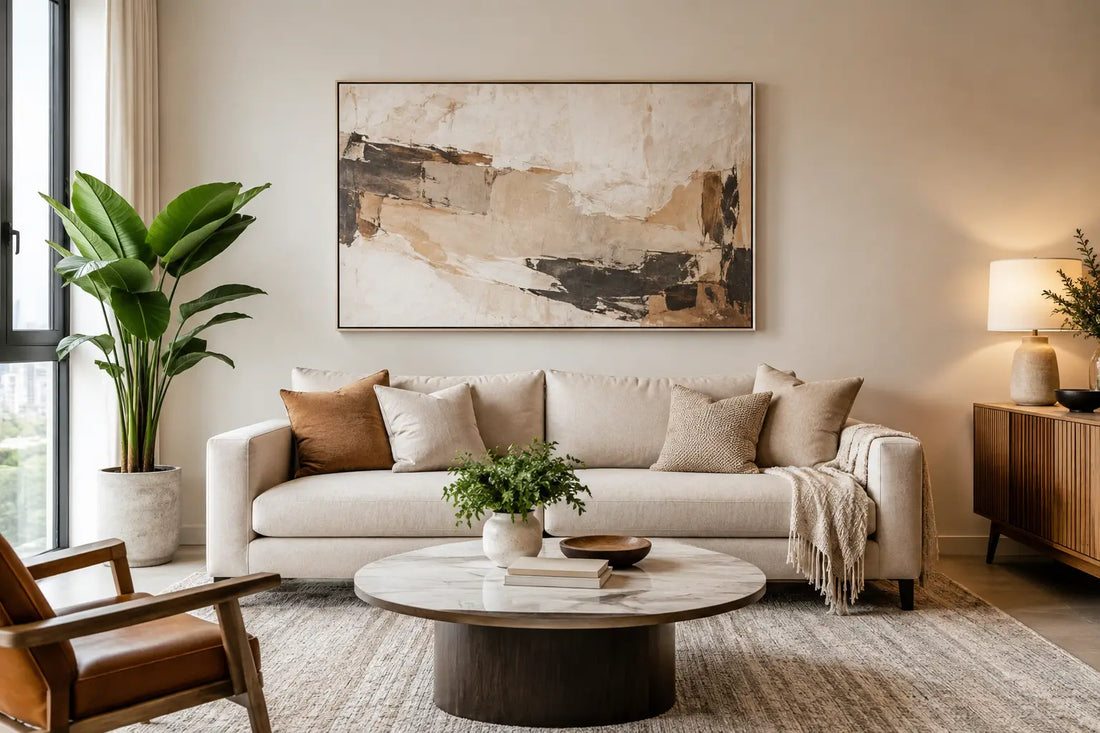 Sofa Art Sizing: How to Get Wall Proportions Right