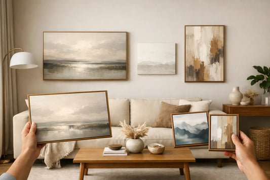 How to Choose Painting Size for Sofa Walls