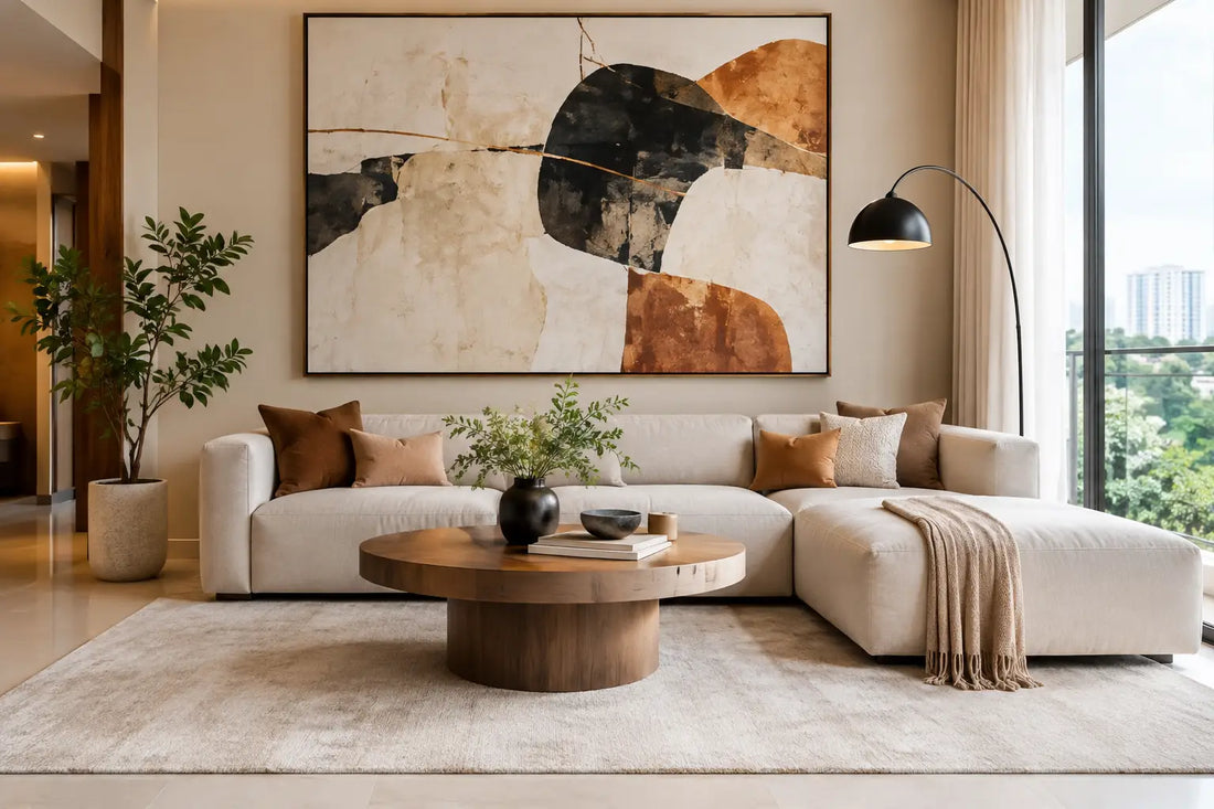 Oversized Art Trends That Make Rooms Feel Finished
