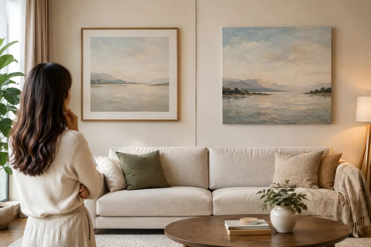 Framed Art Versus Unframed for Your Home
