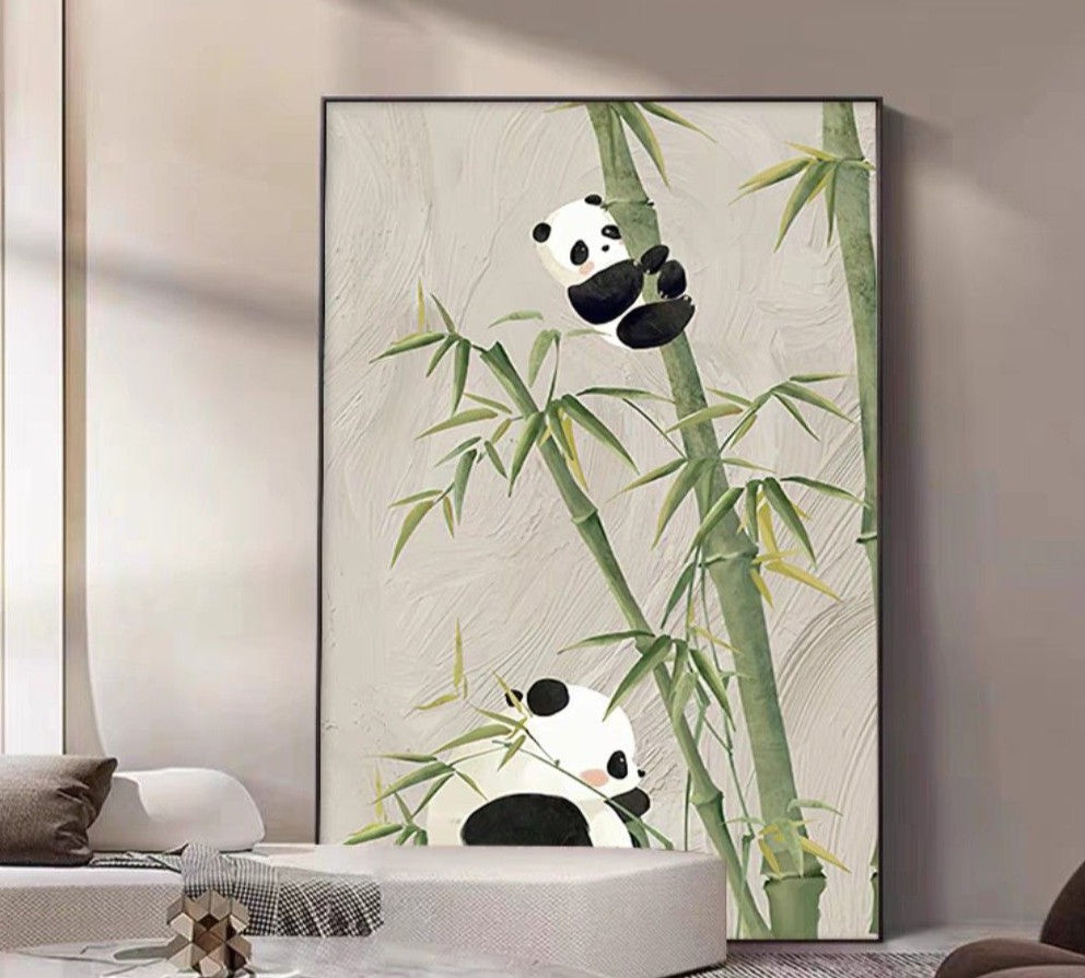 Lele Panda Oil Painting