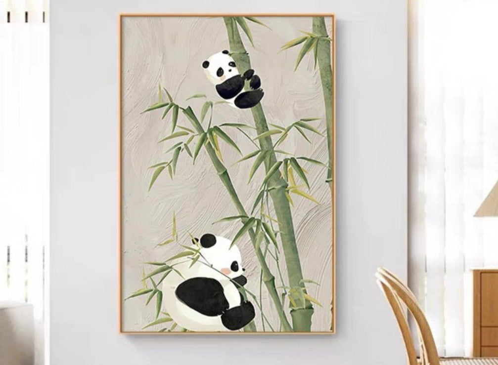 Lele Panda Oil Painting