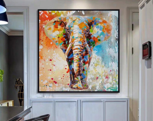 MighTy Elephant Oil Painting