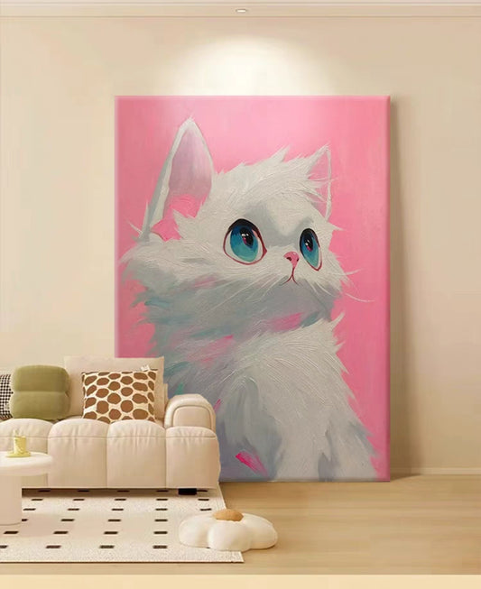 Cat CutiE Oil Painting