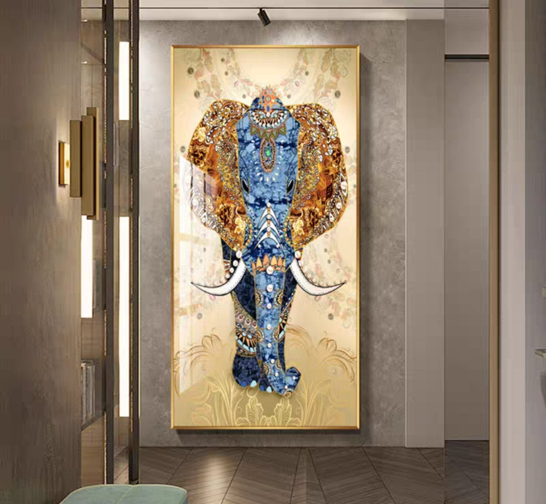 Shimmering Elephant Unique Art