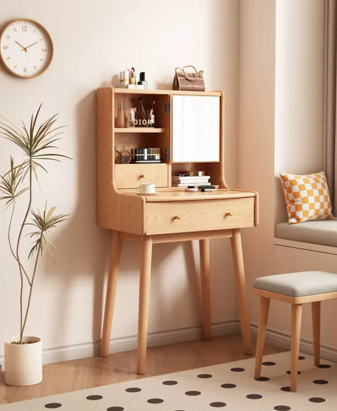 Classic Wooden Dressing Table Set