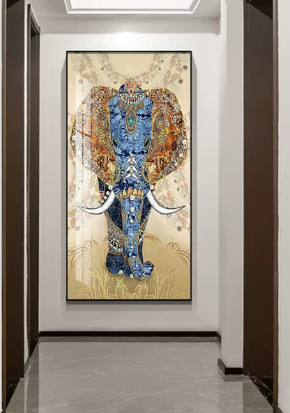 Shimmering Elephant Unique Art