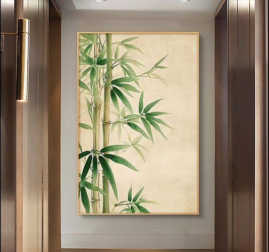 Bamboo Breeze Oil Painting