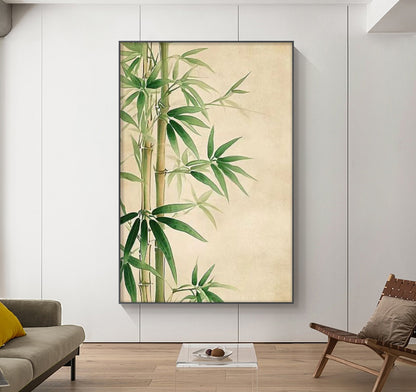 Bamboo Breeze Oil Painting