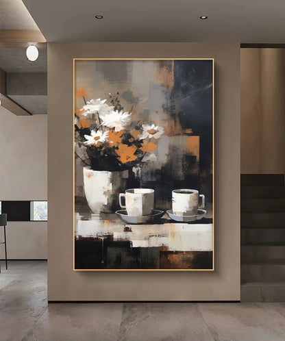Cafe Serenade Oil Painting