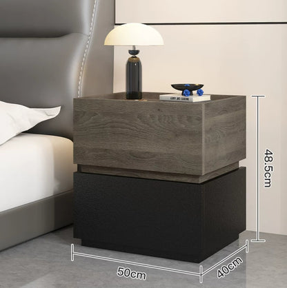 Espresso Bedside Table