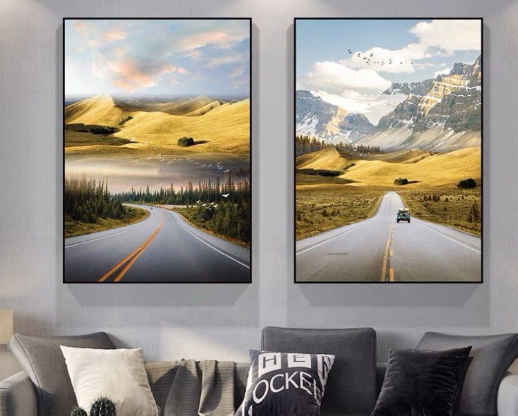 cOuNtrY rOadd art painting | Onlookers Art