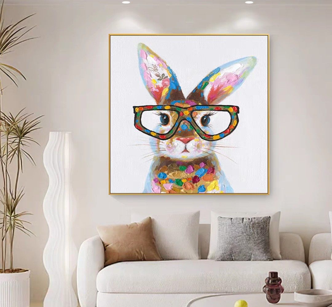 FloPsy Bunny Oil Painting