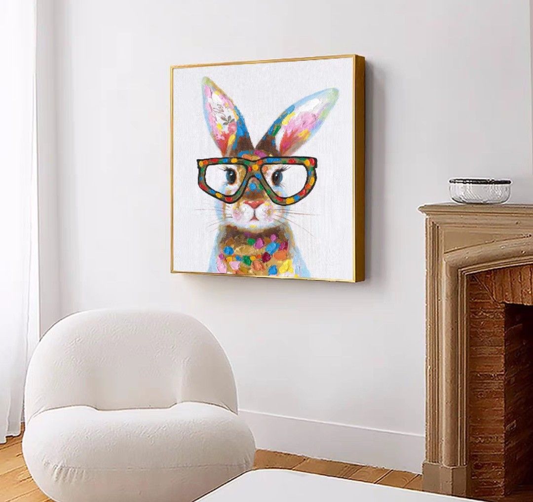 FloPsy Bunny Oil Painting